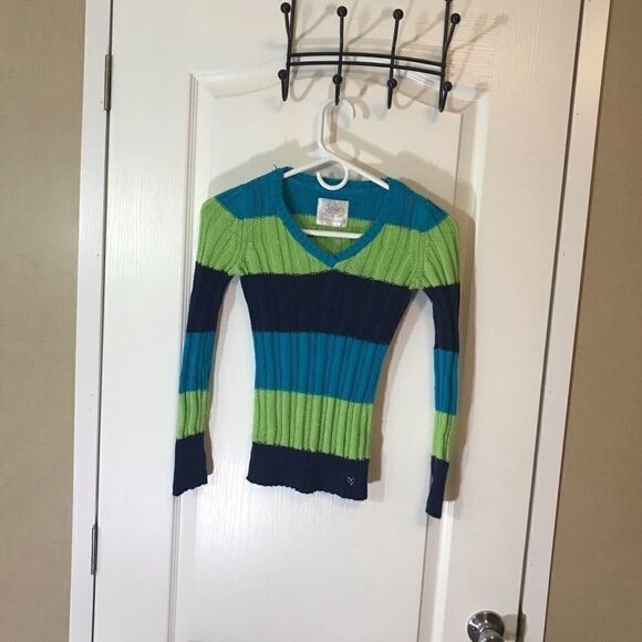 Justice Size 10 Long Sleeve V Neck Pullover Sweater - Picture 4 of 12